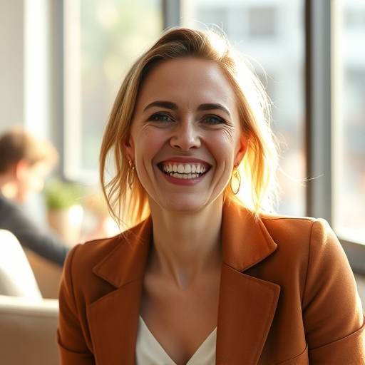 Blije klant Eva Klein na het vinden van haar droombaan