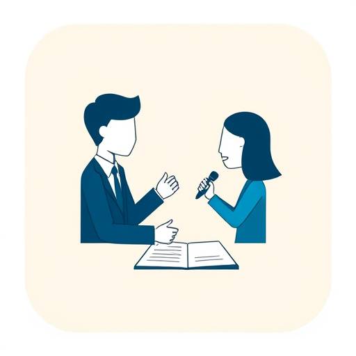 Icoon voor interviewvoorbereiding